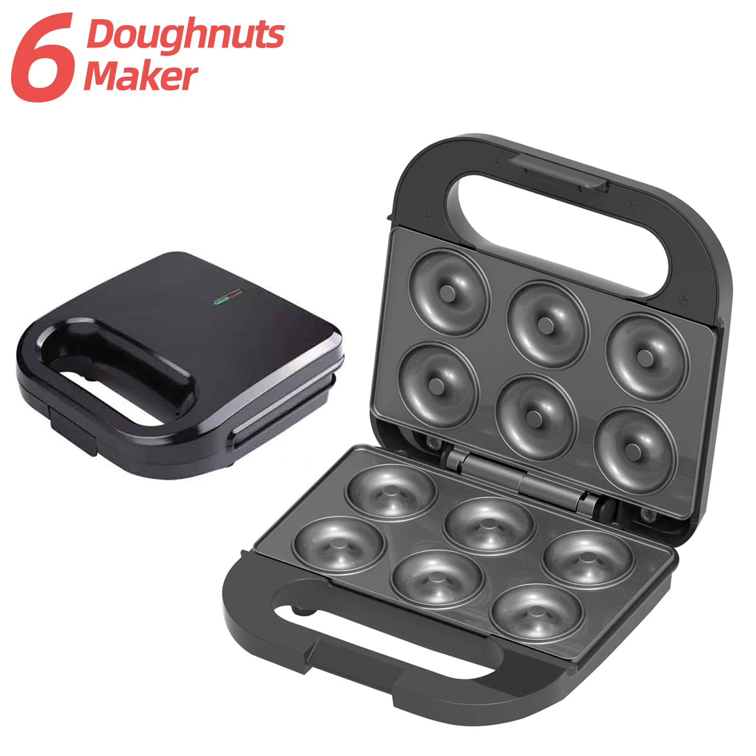 Small Mini Automatic Mini Donut Machine 6 Commercial Electric Mini Donut Maker Machine