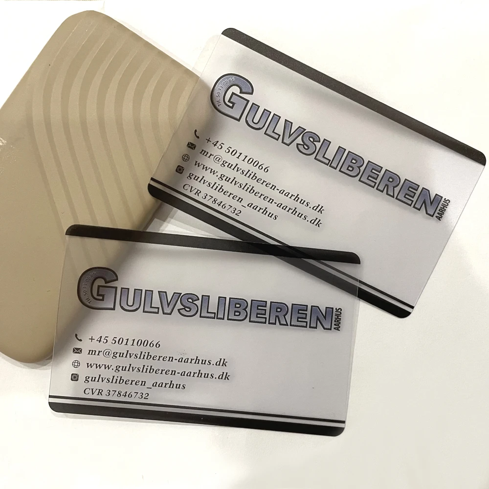 
Custom Printed Transparent Plastic PVC Business Cards Printing, Business PVC Card 