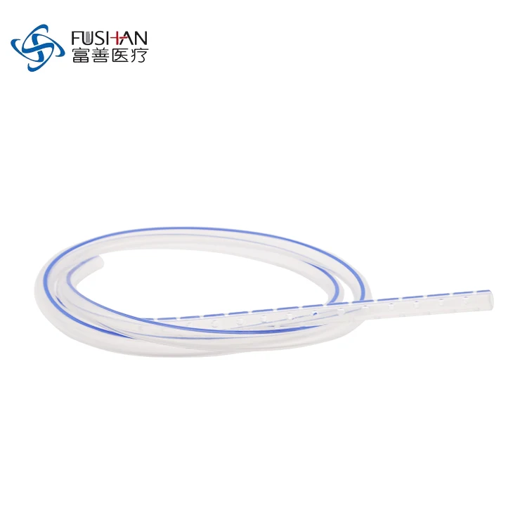 Silicone Round Abdominal Drainage Tube with Perforation 18FR