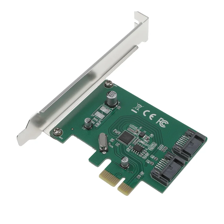 2 Port SATA3.0 6 Gbps PCI Express Controller Card Dual Port PCIe SATA III Card Adapter