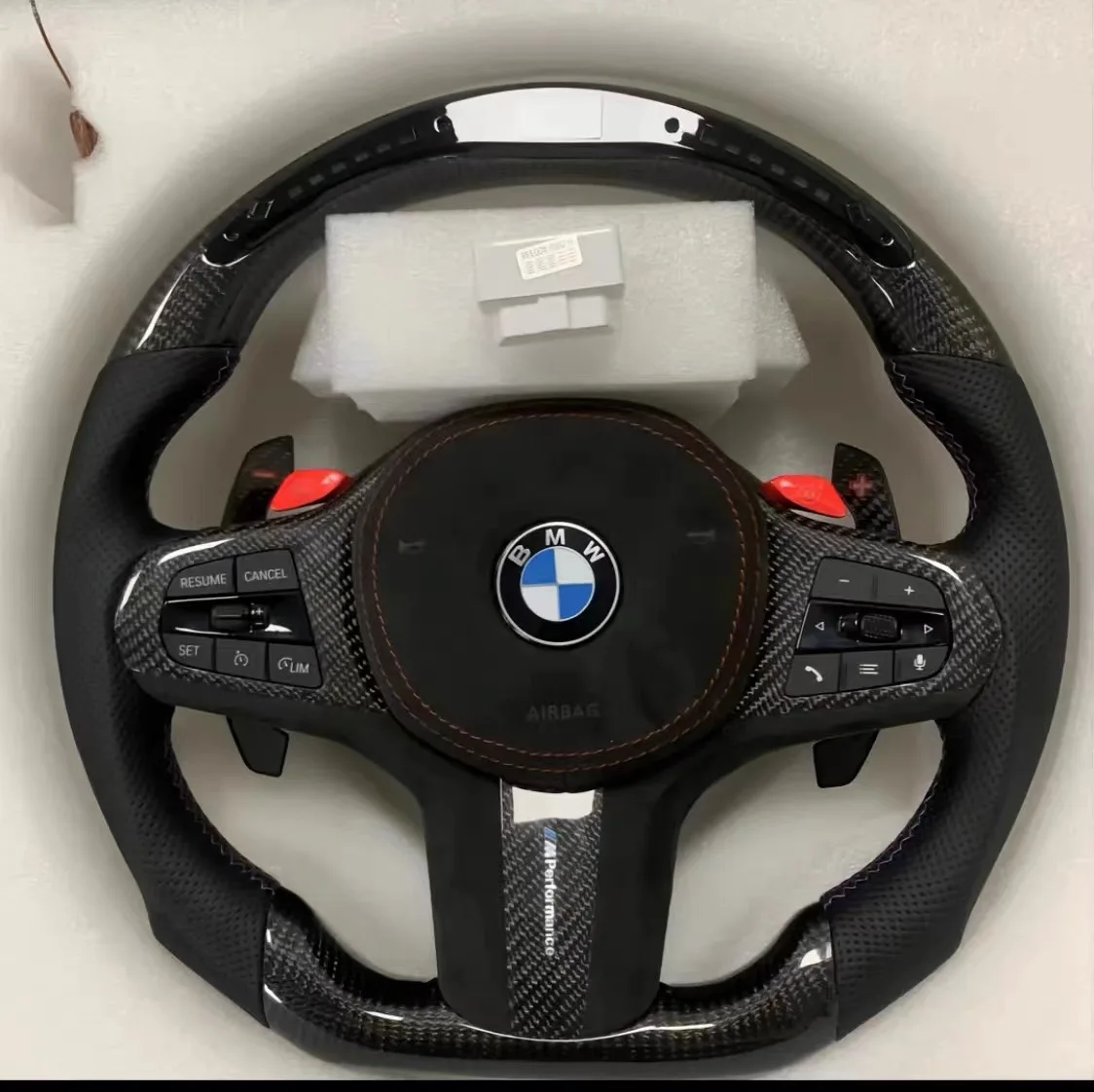 Custom M Sport Carbon Car Steering Wheel for Bmw M2 M3 M4 M5 M6 X5m X6m F80 F30 F31 F32 F10 F20 F22 F15 F16 F10 3 4 5 6 7 Series