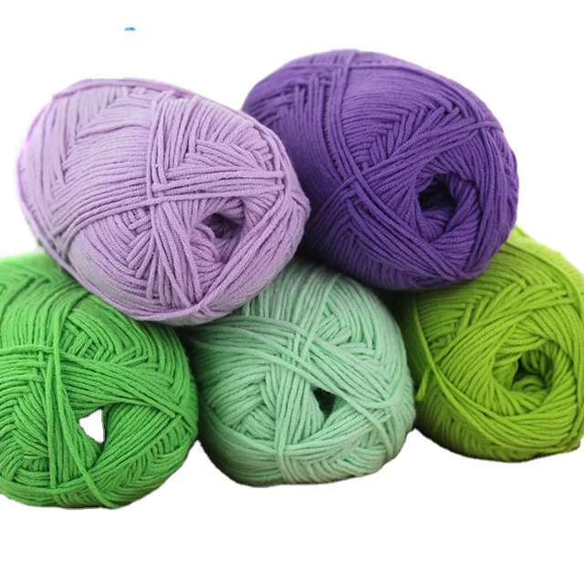 KL3008 cotton blended manufacturer smb wholesale hand knitting milk yarn cotton acrylic yarn skein