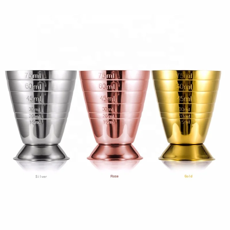 Мерный стакан из нержавеющей стали в японском стиле, 75 мл, барный мерный коктейльный Джиггер