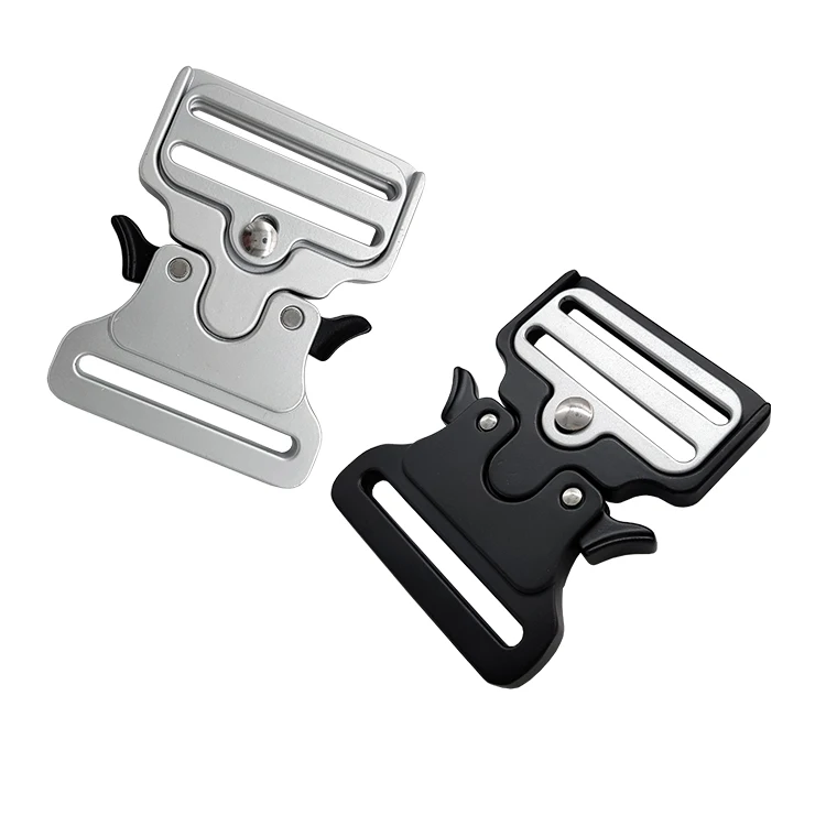 2 inch All Black Casual Belt Buckle Custom Logo Tactical Military Belt Buckle Sport Bluck