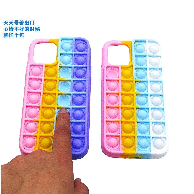 27pop new bubble mobile phone case bubble squeeze mobile phone case bubble decompression mobile phone case customization