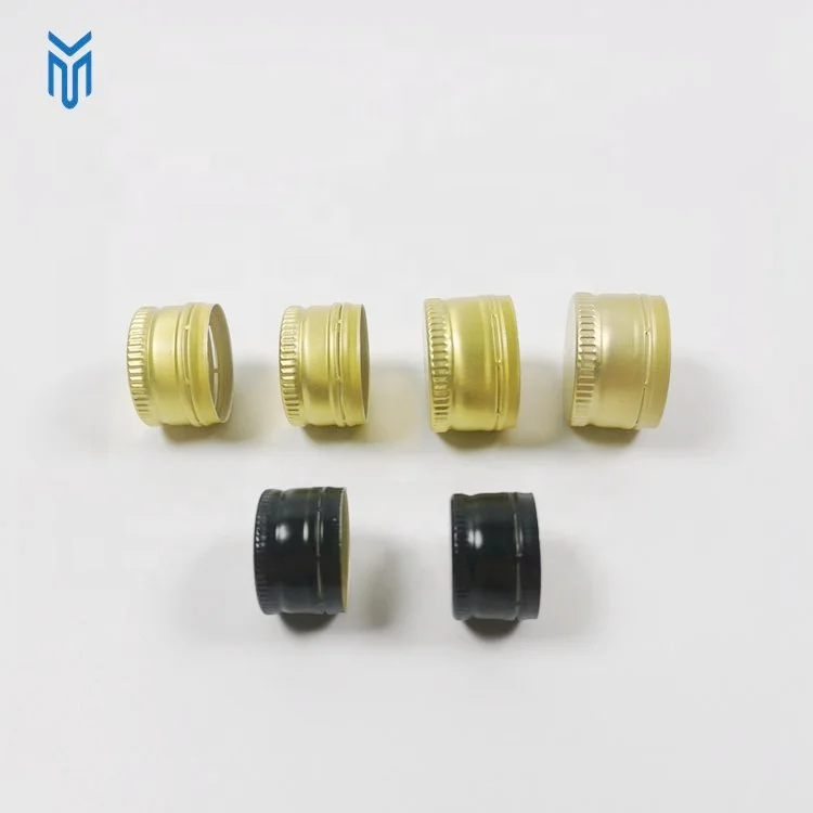 Wholesale 22mm 25mm 28mm Oral Liquid Metal Screw Lid aluminium ropp cap Cough Syrup Bottle Cap