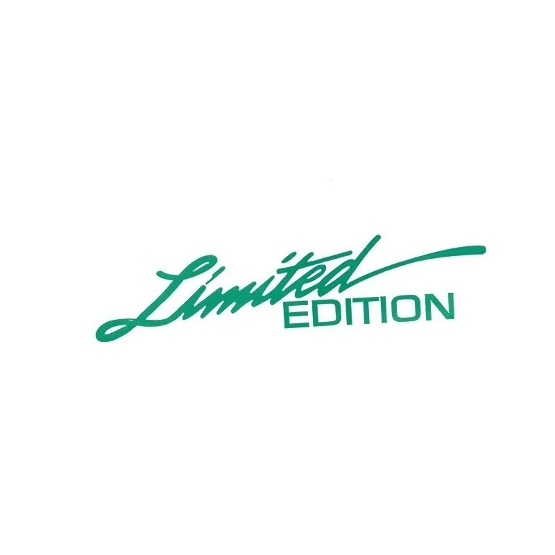 16*4cm Creative Car Stickers LIMITED EDITION English Sticker Fashion Auto Body Glass Decoration Reflective Laser Decal