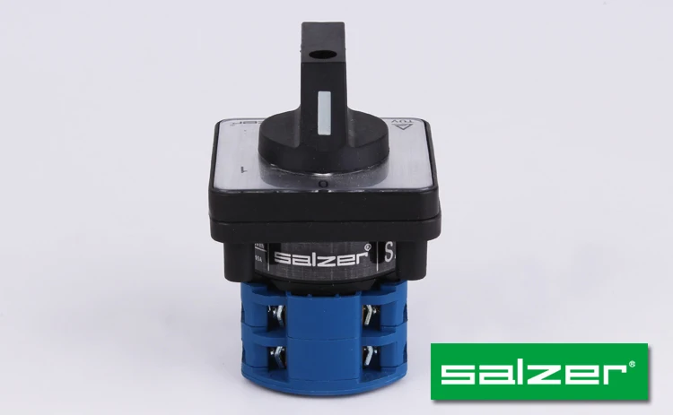 SALZER SA16 16 Amp  0-1 2 position 3 pole 61003 rotary switch cam selector switch isolator switch (TUV,CE and CB Approved)