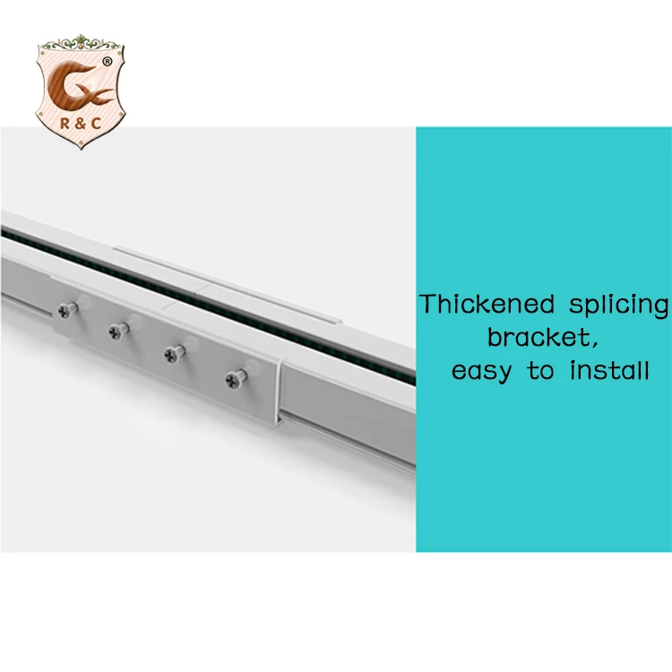 Wholesale Custom R&C Motor Ceiling Curtain Track Motorized Curtain Rail Track