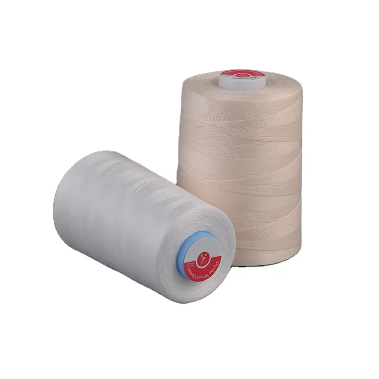 Corespun Sewing Thread 45S/2 Tex24 Ticket 120 Polyester Cotton Polyester Filament Wrap with Cotton Yarn Free Sample Z-twist