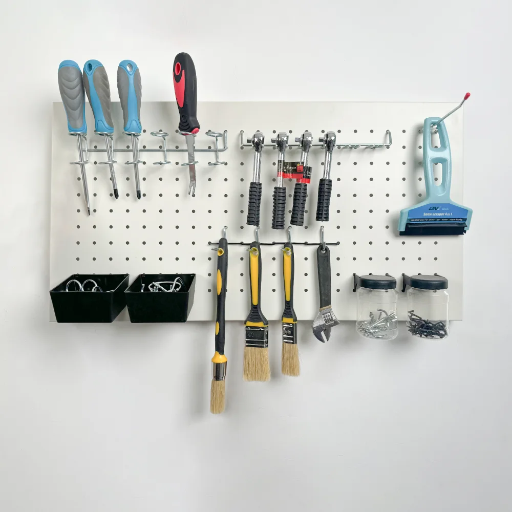 43PC steel peghook assortment store display hanger hook garage storage peg board hook