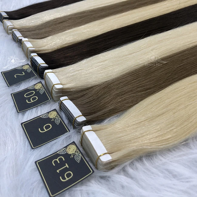 Herrera Tapein для наращивания волос блондинка harverlngerungen Echthaar Fournisseur Cheveux Naturel Humain русская лента из человеческих