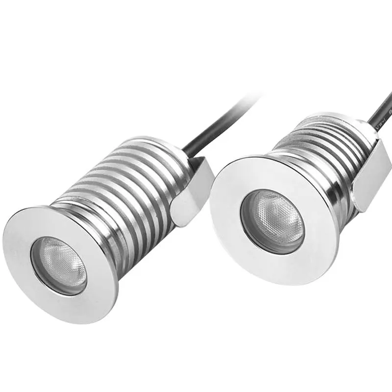 Waterproof IP67 Deck Step Lamp Round Light Terrace Ceiling Spotlight Recessed Stair Light Underground Spot Light