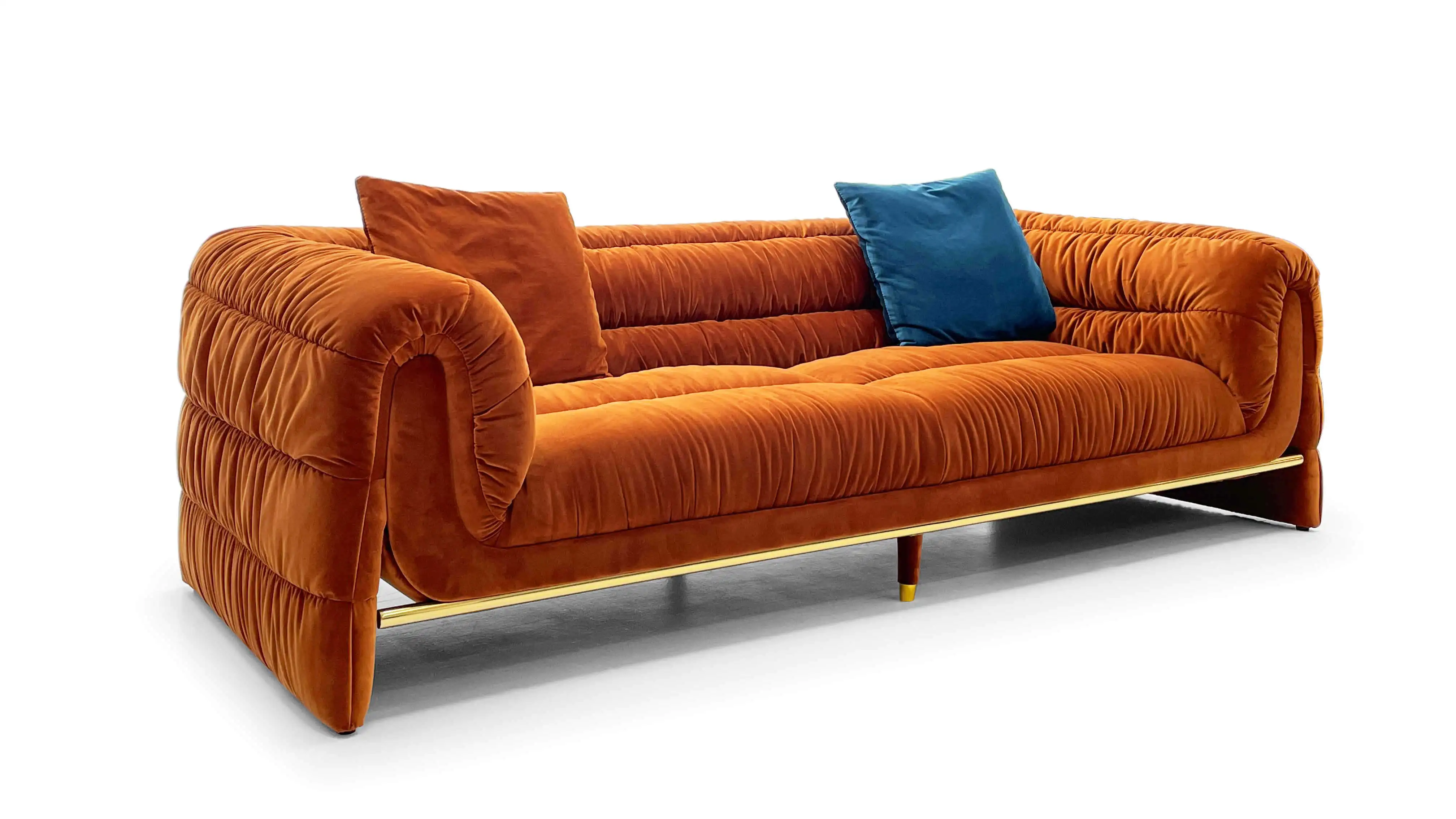Modern Modular Corner Sectional Sofa New Design Leather Fabric Convertible for Living Room Hotel Hall Floor Upholstered Couch