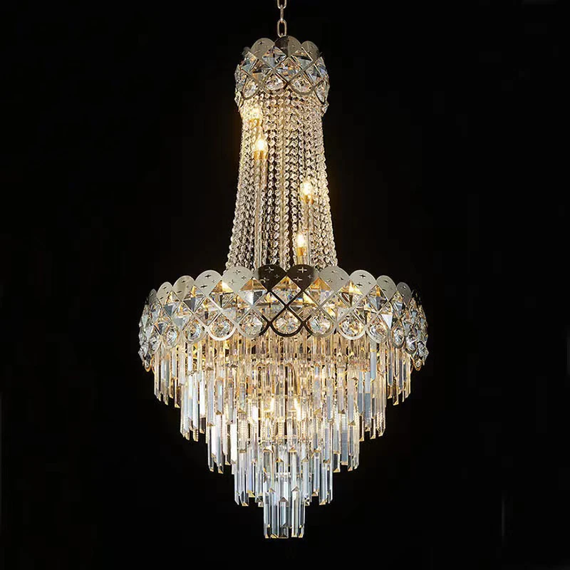 New design Luxury Chandelier Silver Gold Chandelier Ceiling Light Wedding For Parties