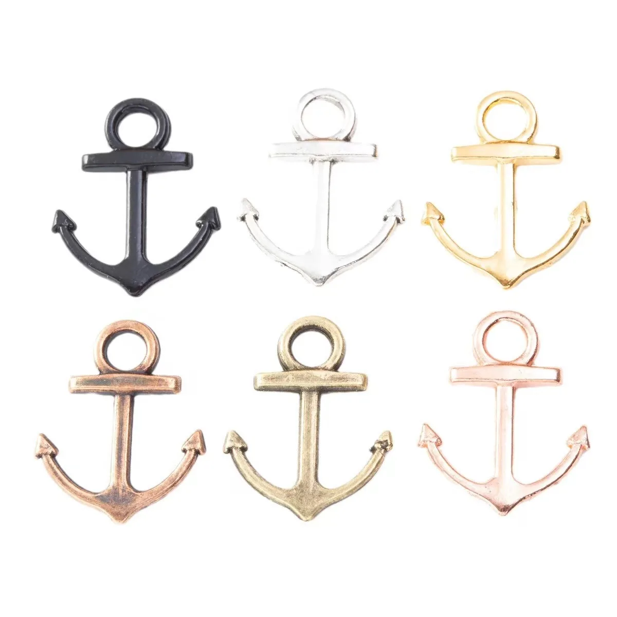Оптовая продажа diy ювелирные изделия аксессуар в форме якоря кулон очарование