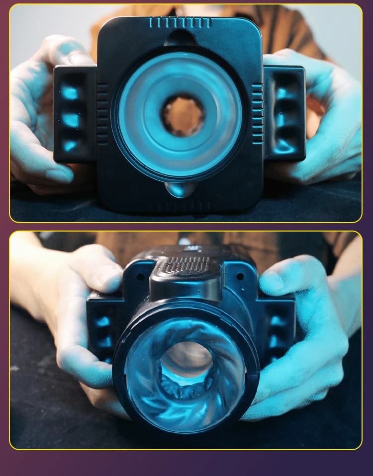 SLR Camera Shaped Stroker for Men with 7 Thrusting Rotating Automatic Male Masturbator Electric Pocket Pussy saxy toys for men