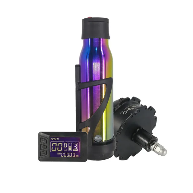 
High Power Fat Tyre Ebike Conversion Kit , Black Diy Electric Bike Kit 