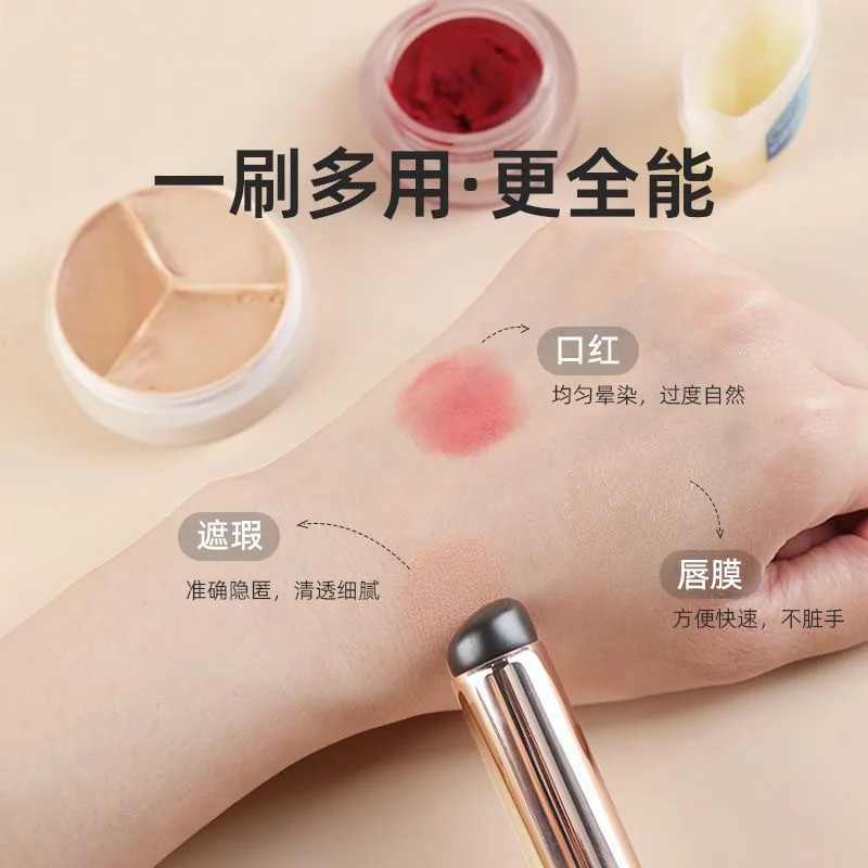 New Nail Art clear silicone Stick Makeup Brush Applicator Lip Brush Portable Multi-function Magic Mirror Powder Brush