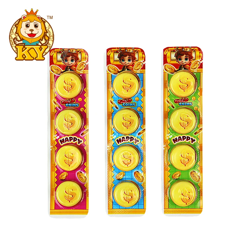 Manufacturer wholesale 5 pcs sweets coin shape chocolate biscuit