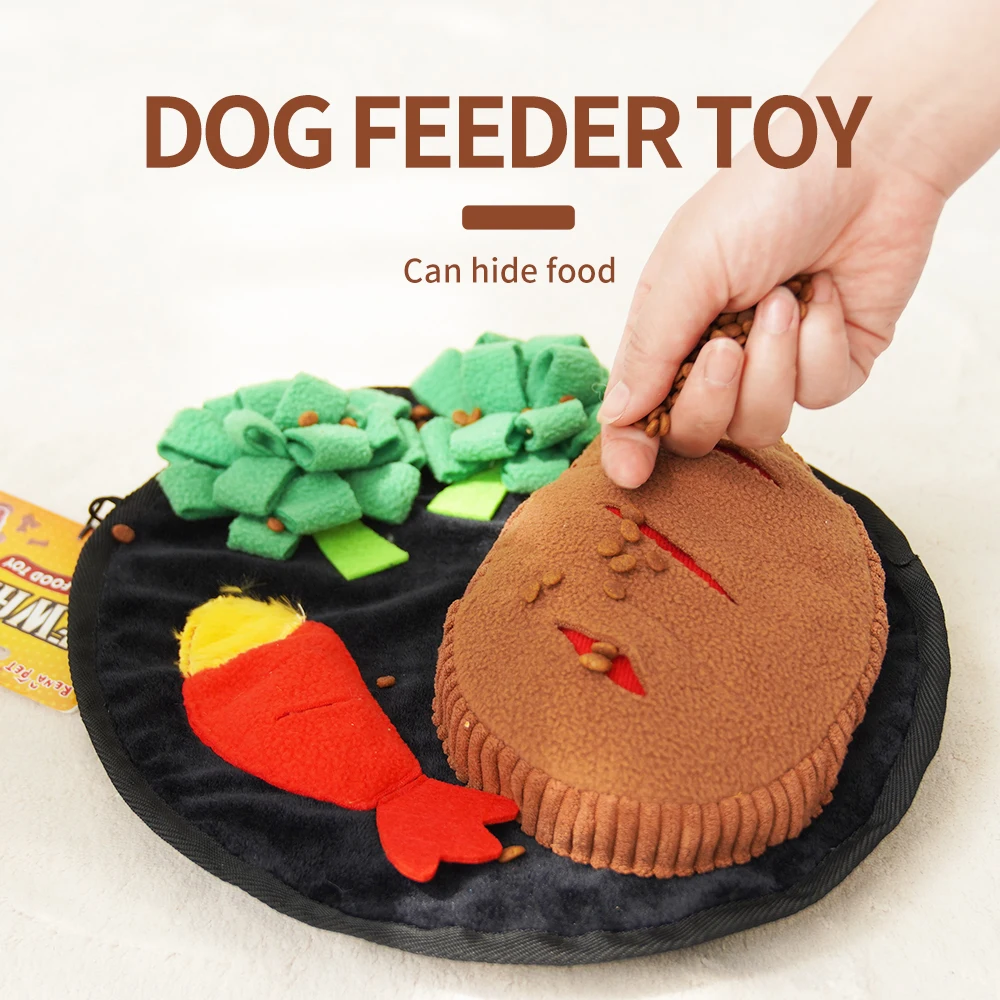 Manufacturer Wholesale Custom Logo Food Feeder Dog Snuffle Plush Toy
