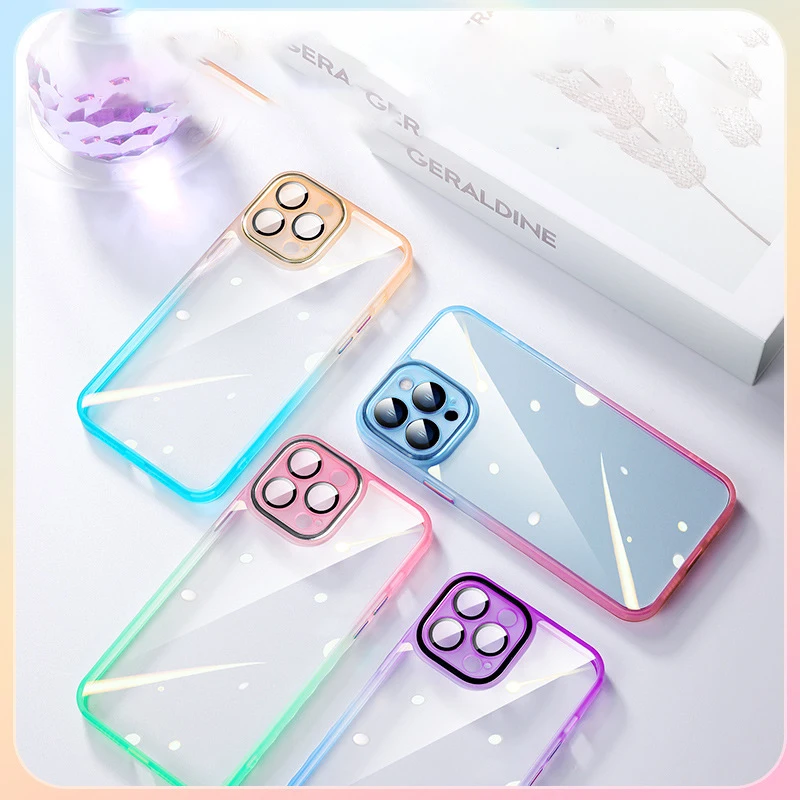 Shockproof Mirror Case For iPhone 14 12 11 Pro Max XS MAX XR Soft TPU Back Cover For iPhone 7 8 6 plus Luxury Clear Phone Case