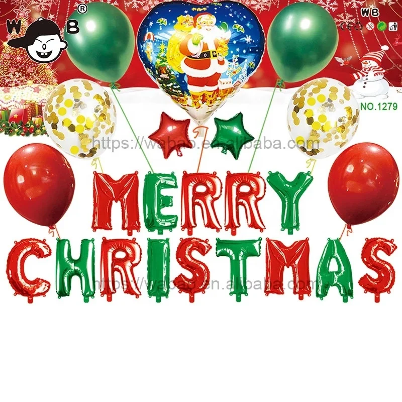 16 inch latex foil balloons christmas christmas balloons helium party decoration