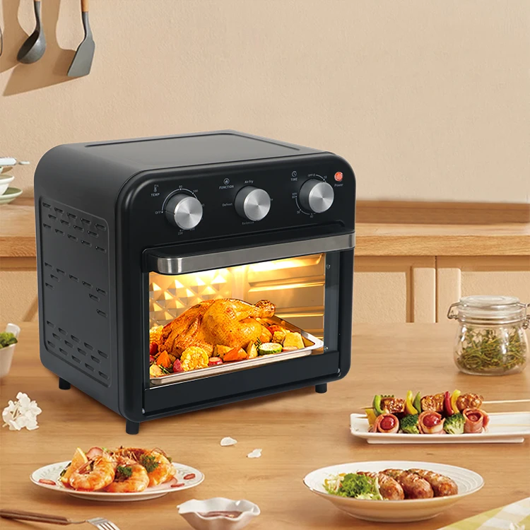 Heat mini oven with electric air fryer toaster oven
