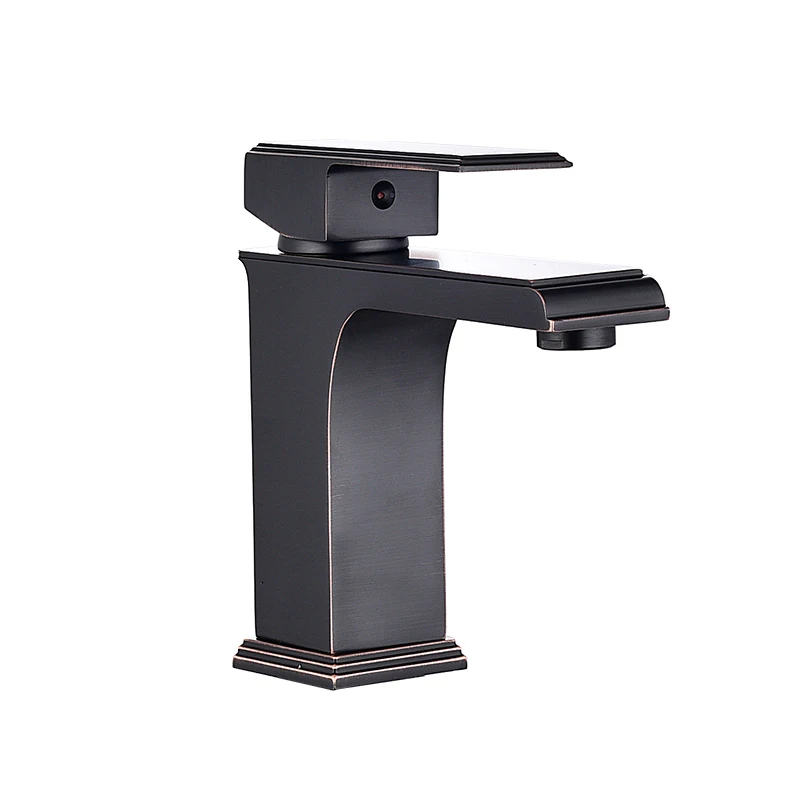 New Square Bathroom Faucet brass Basin Mixer Bathroom Sink Basin Mixer Tap black faucet bathroom mixer
