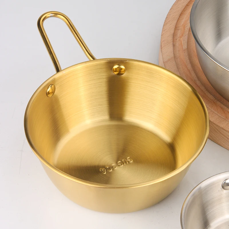 New Serving Bowls  Stainless Steel Korean  Seasoning Sauce Dish For Restaurant