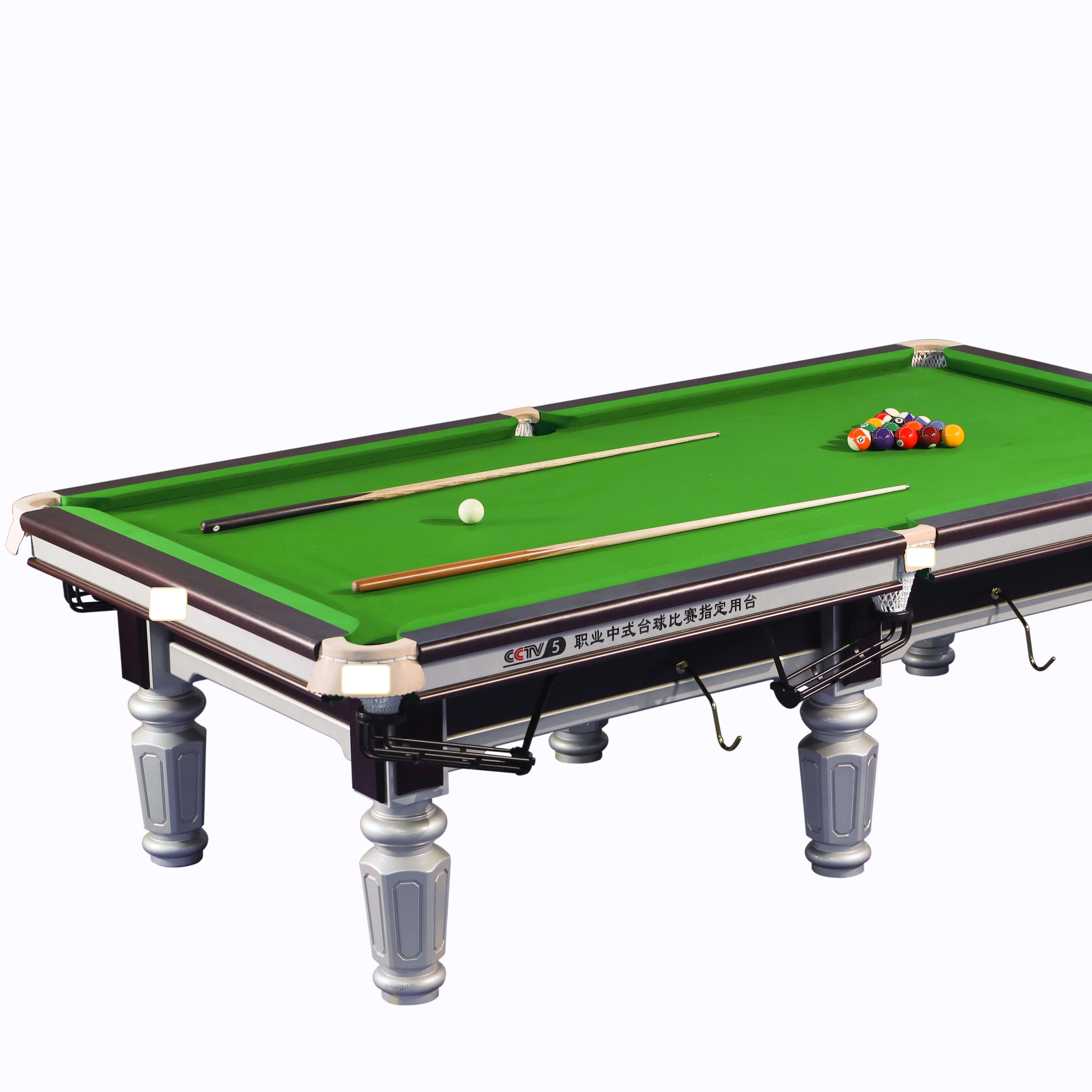 International Standard solid wood with slate 12 ft billiard snooker table
