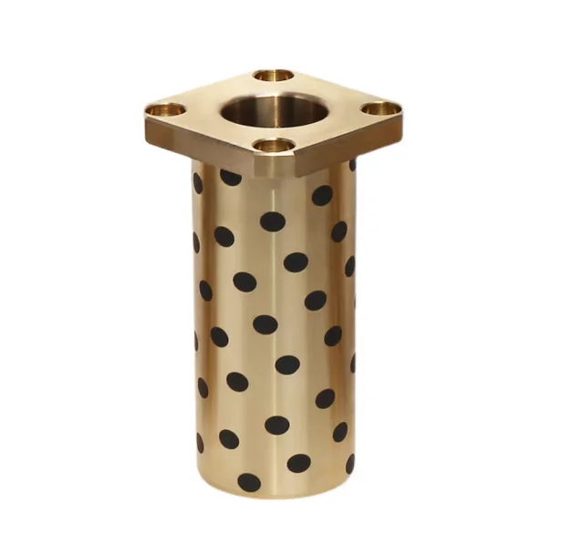 Graphite Plugged Bronze Bushings Customized Non-Standard Brass Bronze Flange Bushing Sleeve CNC Machining Precision Part