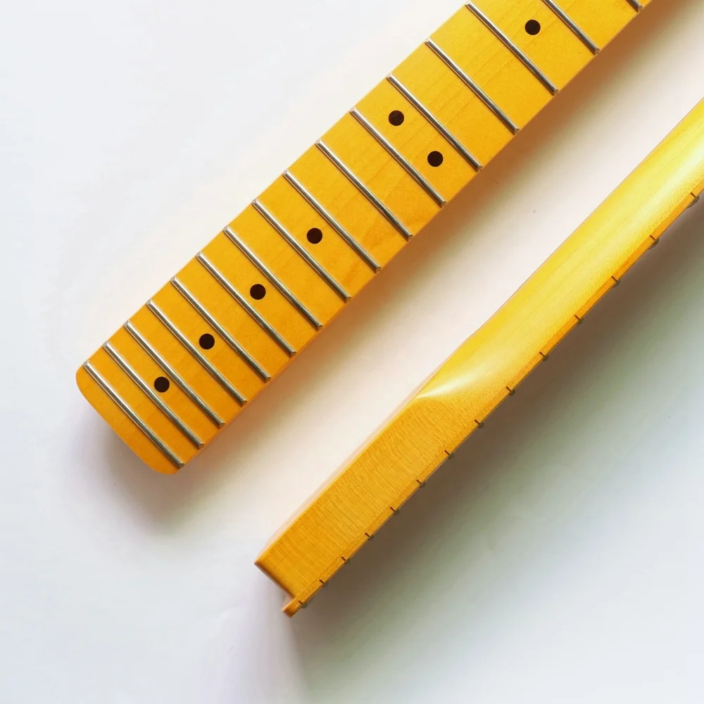 Donlis Nitro Finished Left Handed 22 fret TL Electric Guitar Necks With 43mm Bone nut Skunk Strip And Truss Rod Bushing