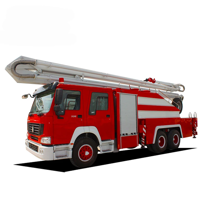 6x4 бак для воды воздушная башня пожарная машина