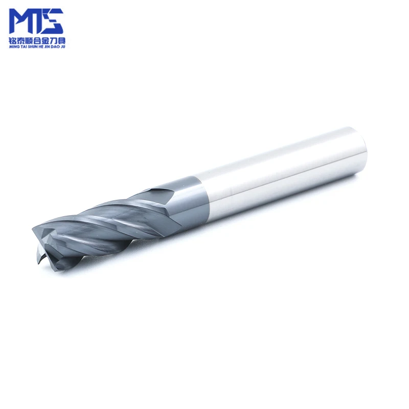 custom logo high quality cheap Black/Bronze/Blue/Golden color hrc65 naco coating 2f end mill 4 flute end milling cutter cnc bits