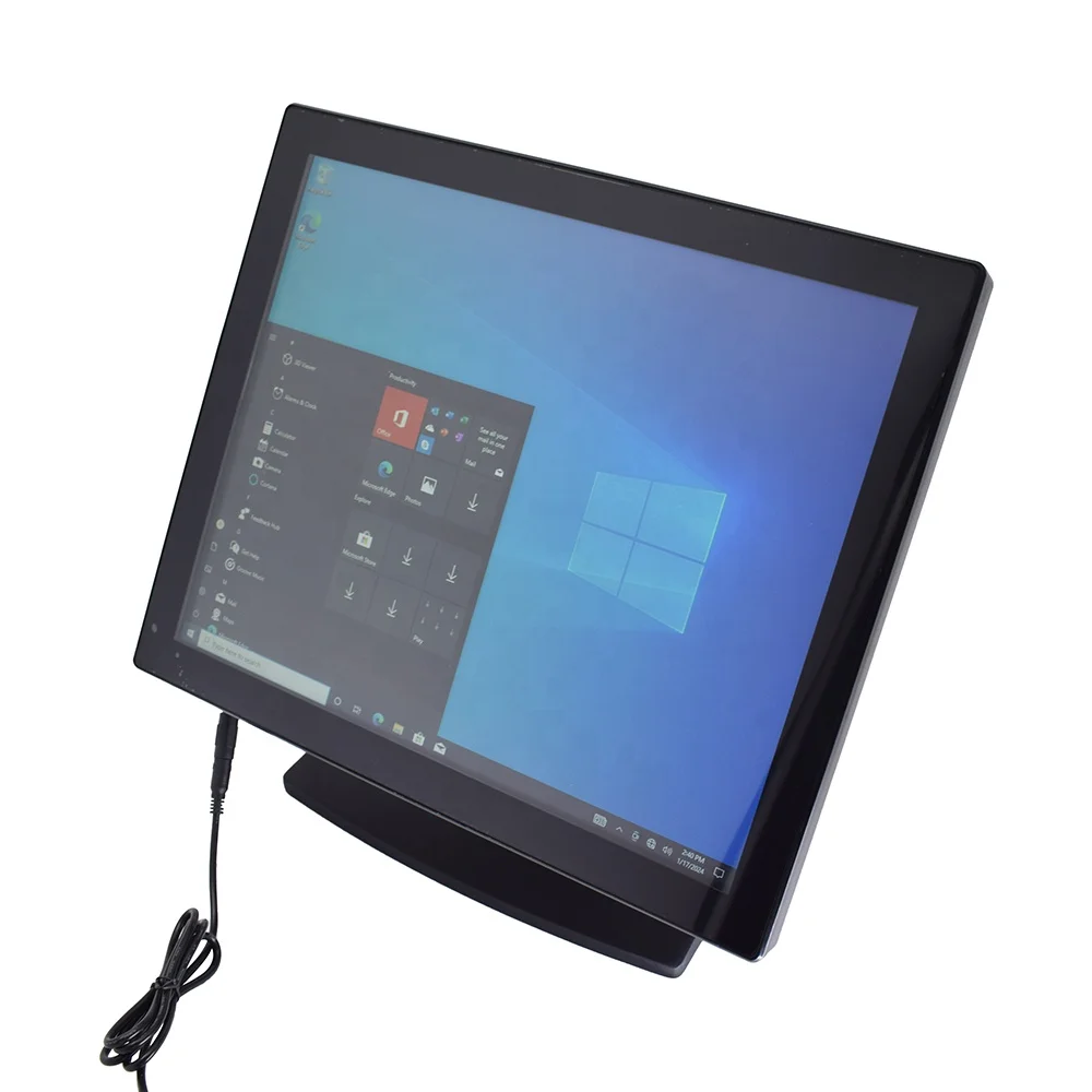 All in one pos system 17 inch touch screen Checkout Counter windows POS cash register