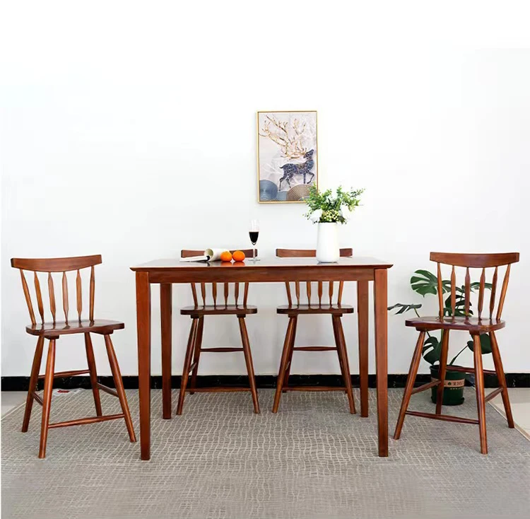 Competitive Price High End Stool Stackable Factories Wooden Bar Chair