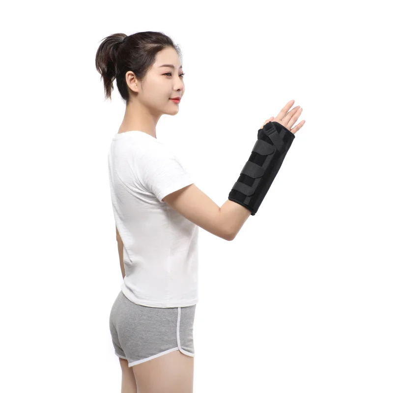 Wrist Brace Support Removable Metal Wrist Splint, Three Adjustable Compression Straps for Tendinitis, Sports Injuries