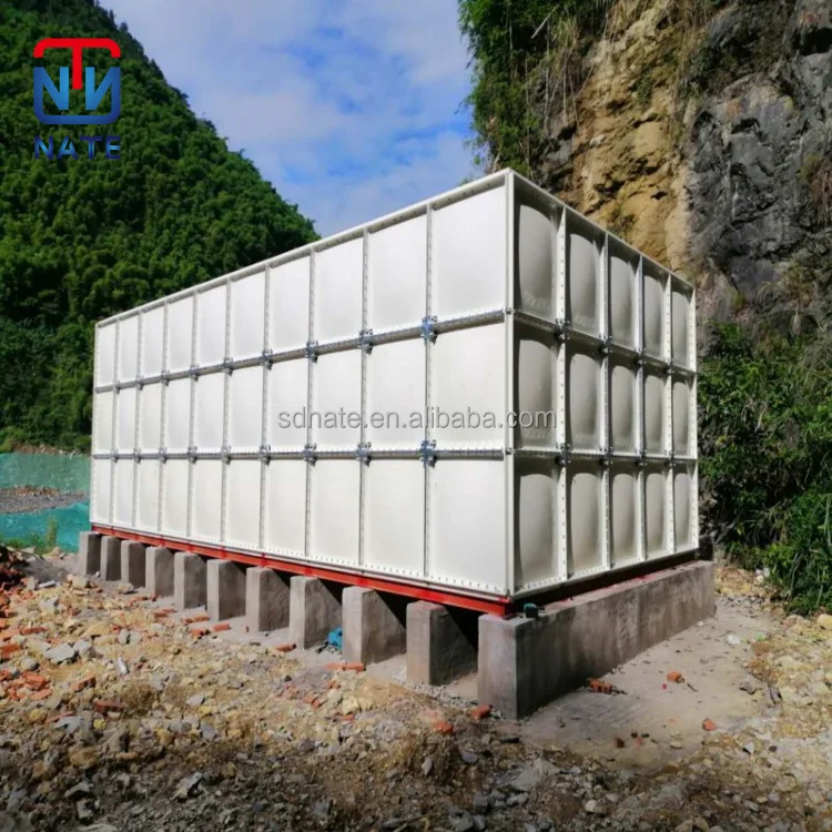 Assembled Glassfiber FRP SMC Panellized Water Tank For Storage All Kinds of Water No corrosion