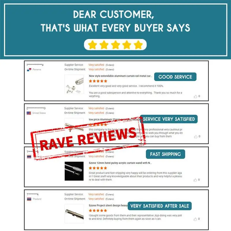 Factory Direct Sale Decorative Windows Double Curtain Pole Aluminium Black Curtain Rods Set