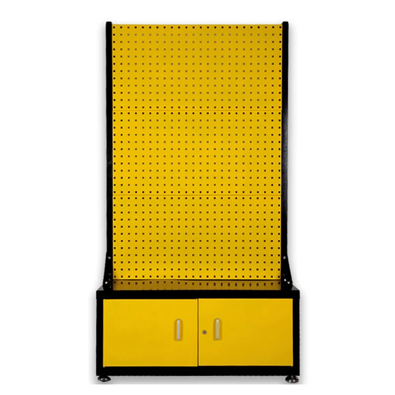 Wholesale Pegboard Display Stand Storage Mobile Accessories Display Rack Supermarket Shelves Hardware Tools Display Stand