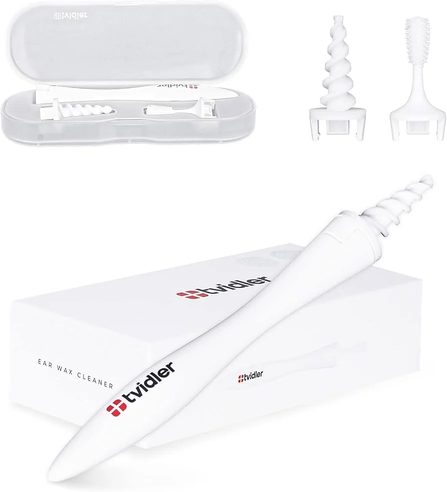 Ear Wax Remover Kit Safely & Effectively Removes Ear Wax. Earwax Cleaner Tool Comes Spiral Tip for Deep Cleaning