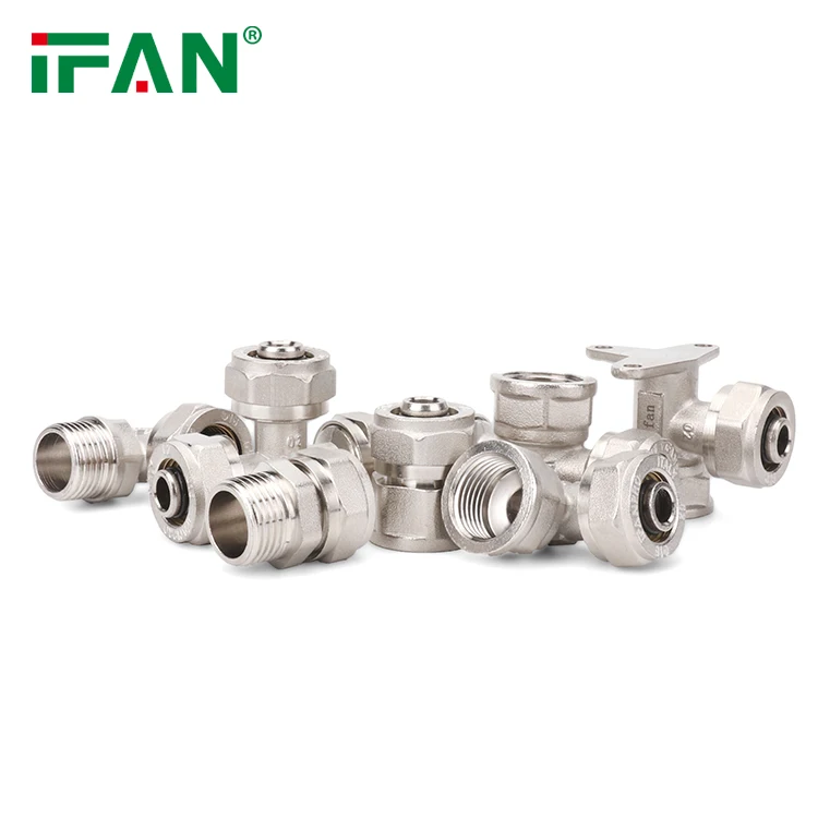 IFAN Wholesale Plumbing Fittings Names And Pictures ISO15875 1/2 Inch 3/4 Inch 1Inch Brass PEX Fitting For Water Supply
