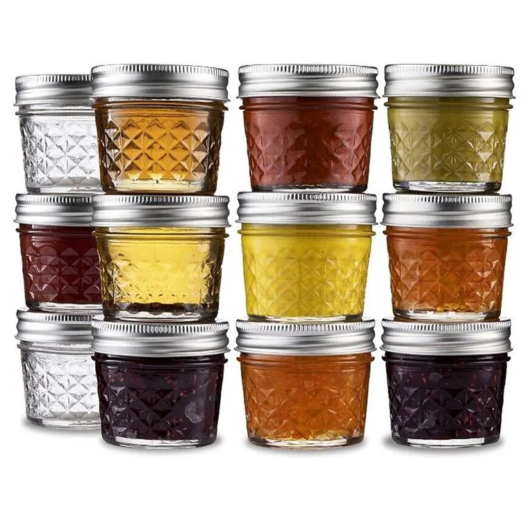Professional Manufacture Cheap New Type Mini Mason 4oz Glass Jars With Lid
