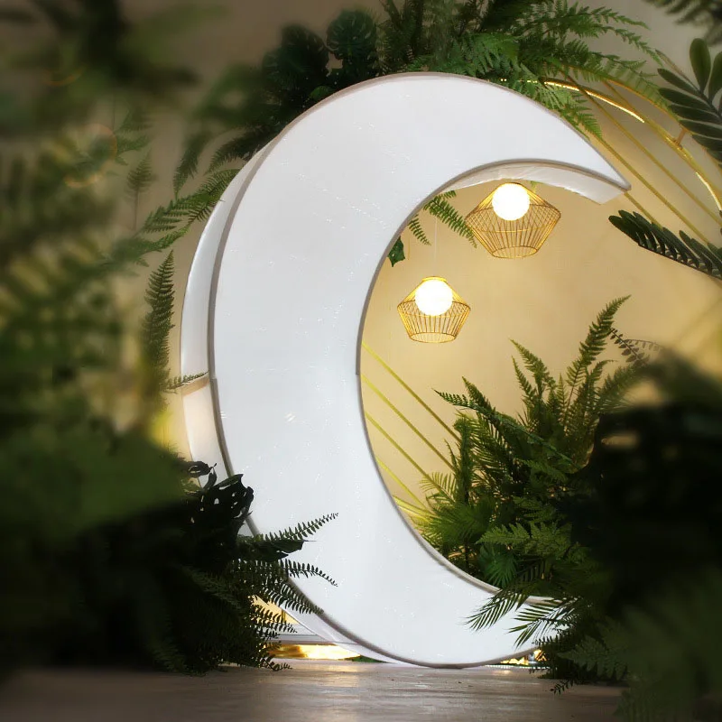 Wedding props luminous ornaments wedding stage background wedding decorations arrangement moon luminous ornaments