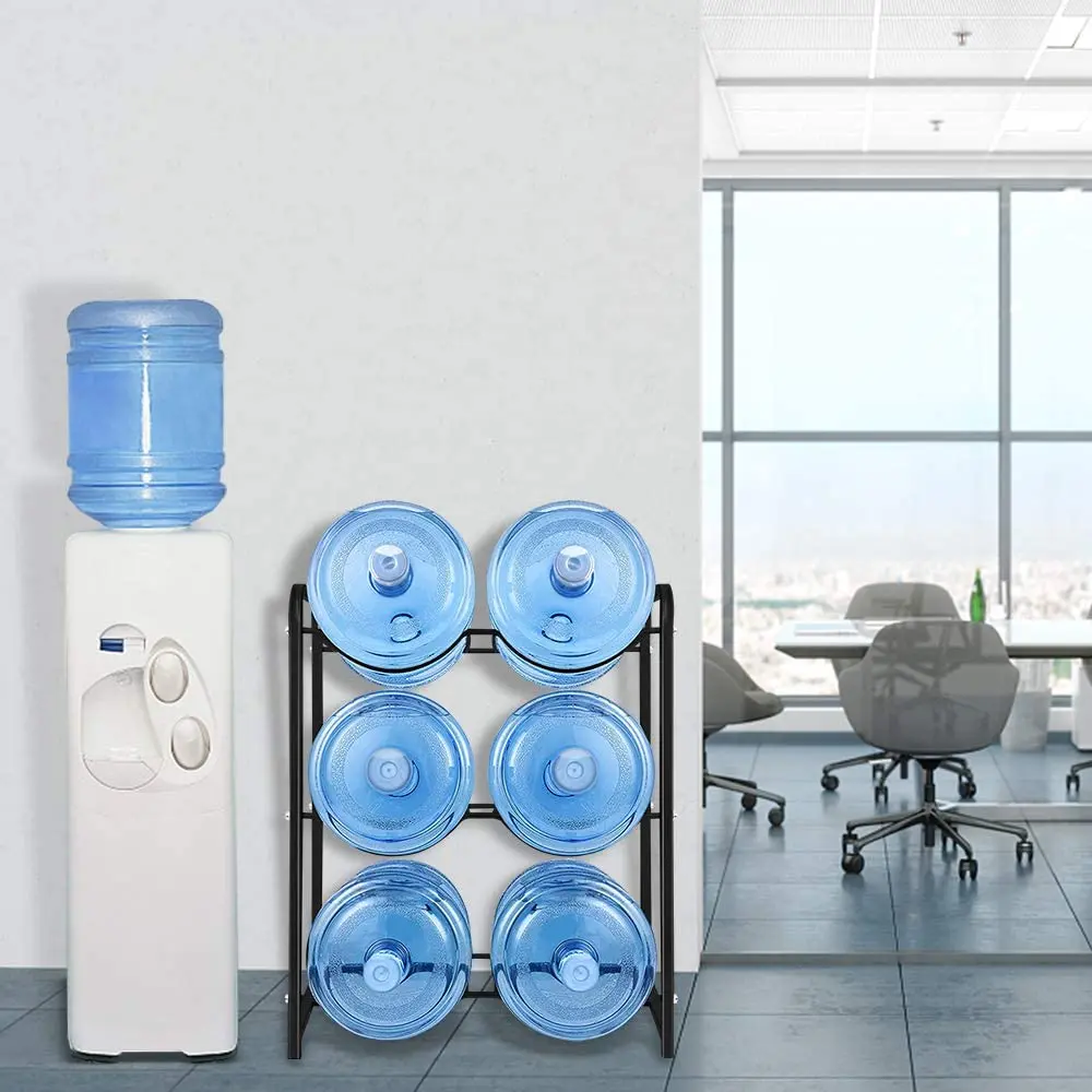 
 3-х уровневый Heavy Duty держатель для бутылки с водой стеллаж для хранения нано сталь, Space Saver (черный/белый/серебристый)  