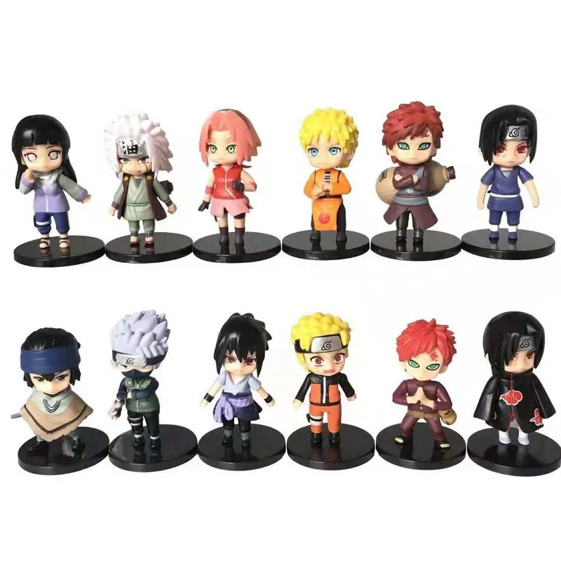 anime action figure Hotsale  Complete a full set 12 of PVC Anime Figure  action figures