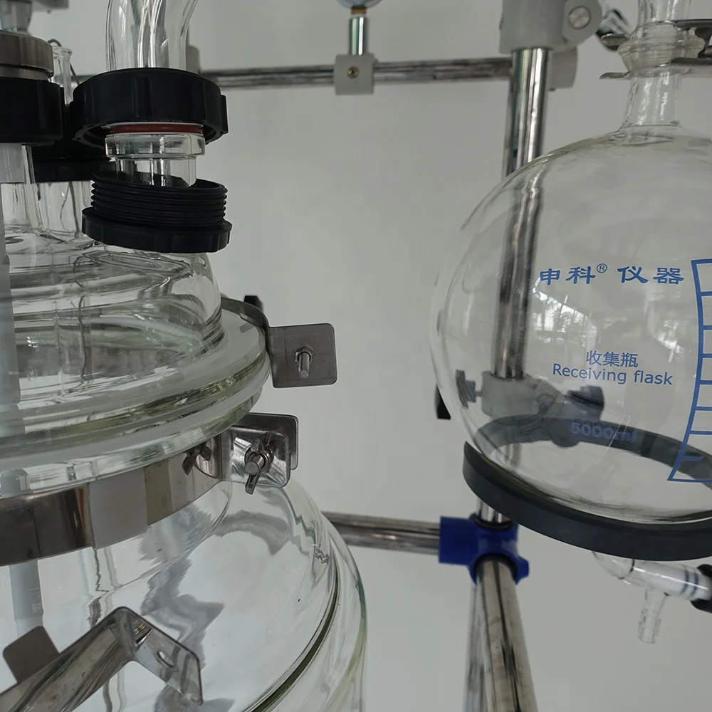 RAT-100Dse jacketed glass reactor (100L, Vertical post type)