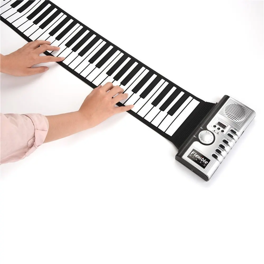 High Quality School Supplier Electric Flexible Hand Roll Up Piano Digital Piano Keyboard 61 Keys
