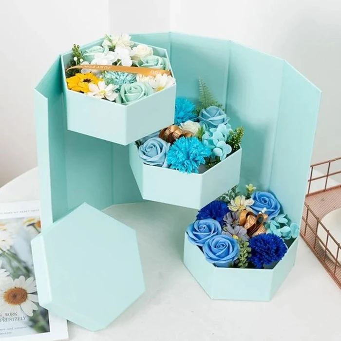 wholesale luxury flowers cardboard boxes 2020 rose love preserved flower bouquet box packaging rose flower boxes for bouquets